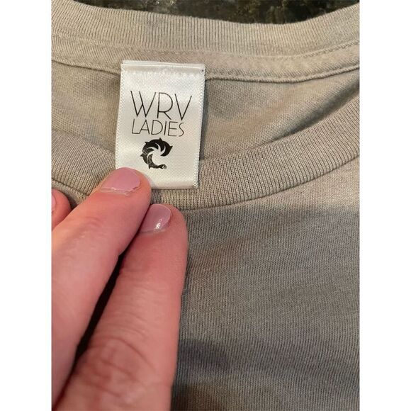 WRV Women's Animal Print Graphic T-Shirt Beige Size M Casual Spring - Picture 8 of 9